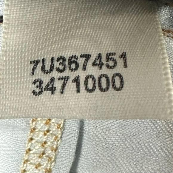 7 For All Mankind 50/50 Ripped High Waist Ankle Straight Leg Jeans. Sz: 28 - Picture 14 of 14